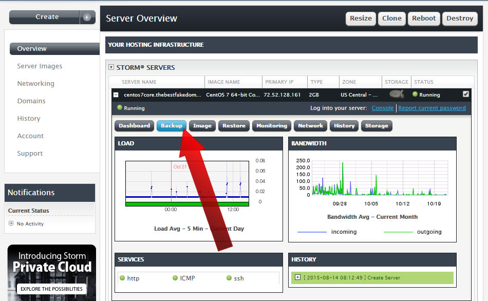 How to Create a Backup of a Liquid Web Storm Server