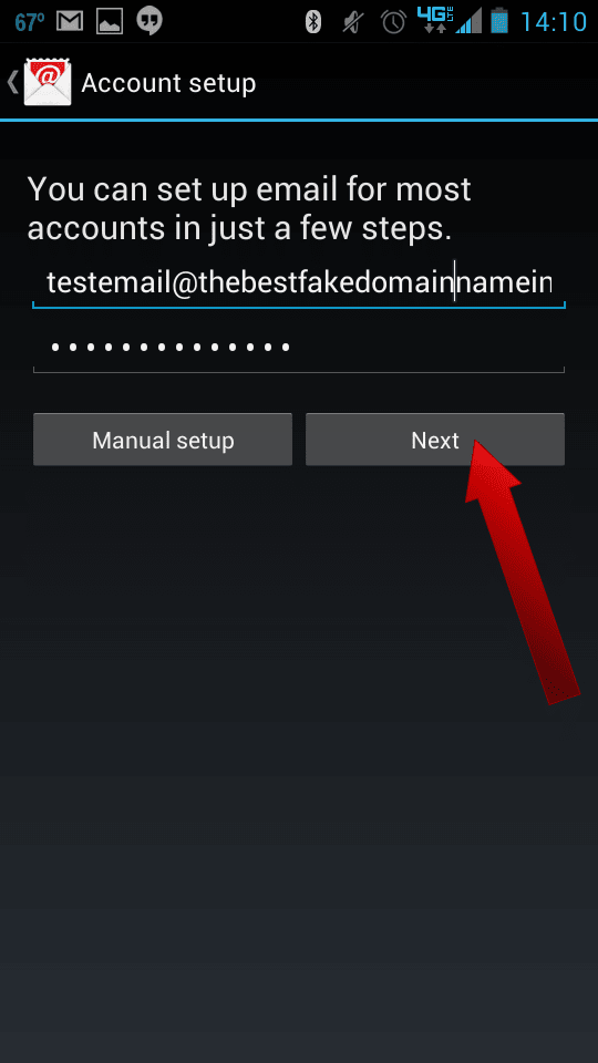 How To Setup Email on Android - 04