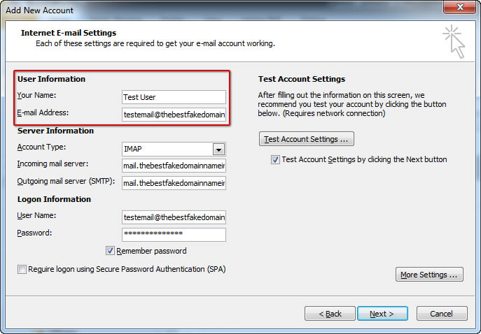 how to add email account to outlook 10