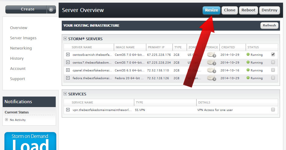 How to Resize a Liquid Web Storm (Cloud) Server