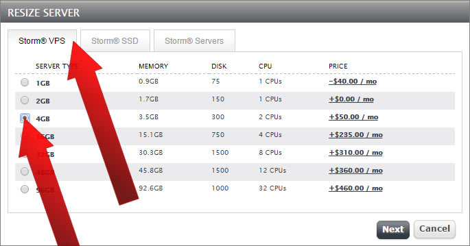 How to Resize a Liquid Web Storm (Cloud) Server