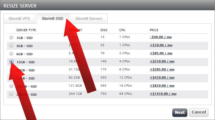 How to Resize a Liquid Web Storm (Cloud) Server