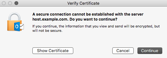 configure email cert on outlook 2016 for mac command line