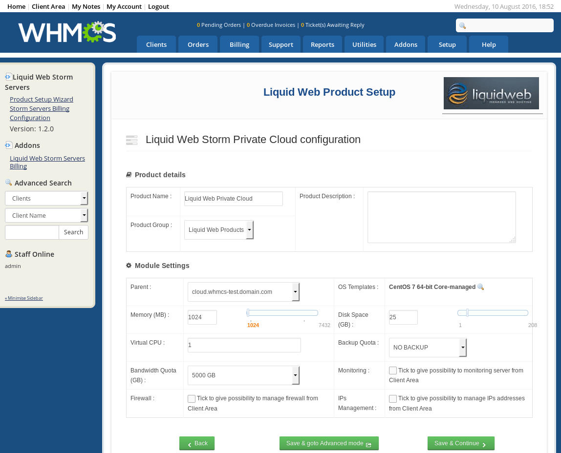 Create Private Cloud Product