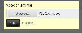 Email Import - Horde File Select