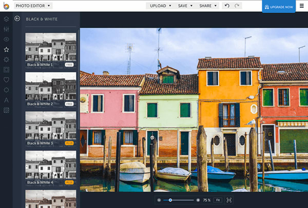 With BeFunky, you can layer images, add text, apply filters and more.