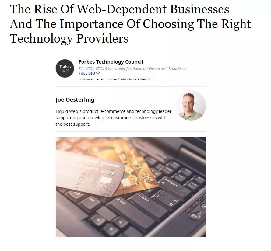 Liquid Web in Forbes