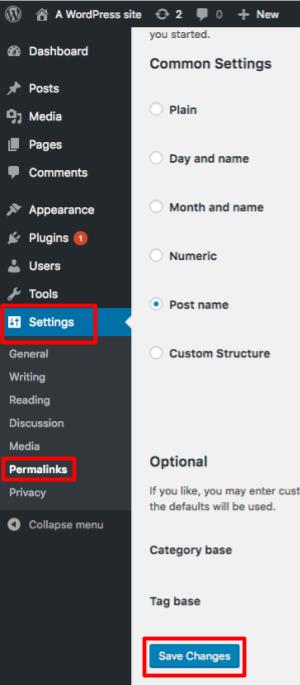  Saving Permalinks