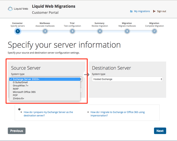 source server selection