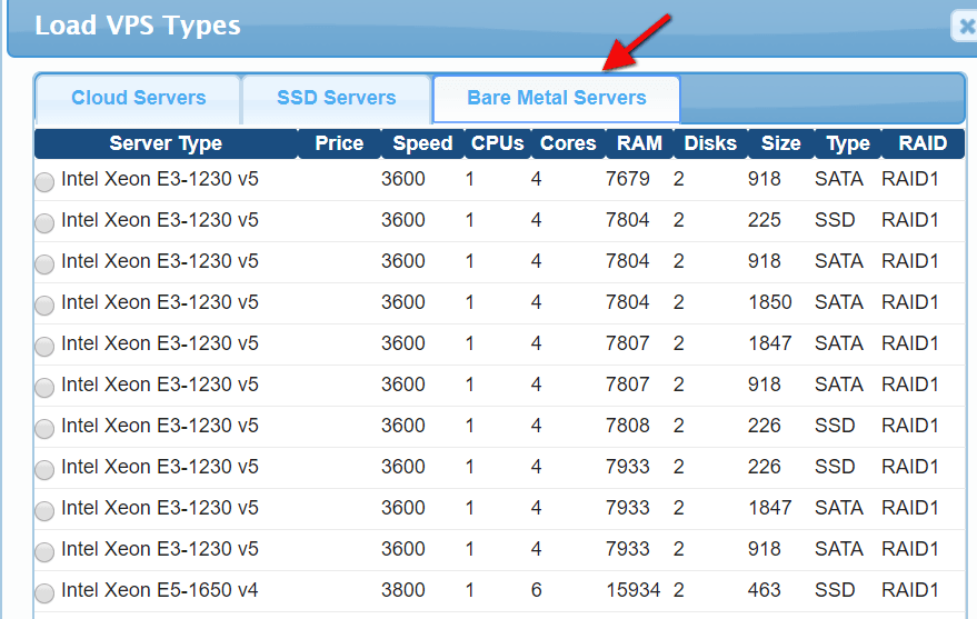 Bare Metal Servers