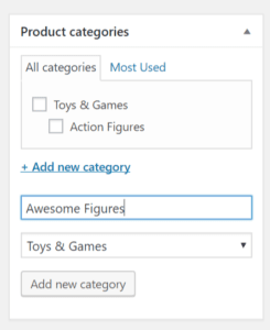 Product categories