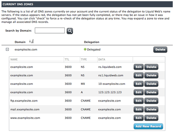 expand DNS record