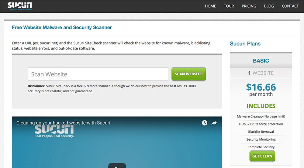 Sucuri offers free tools to scan your customers sites for malware - Liquid Web