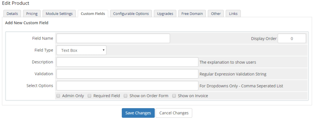 Custom Fields