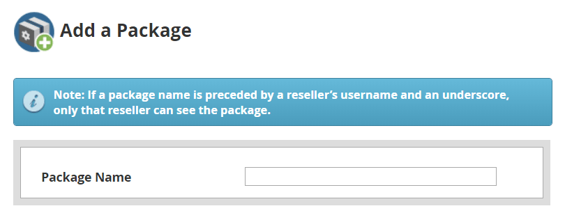 Select Package Name