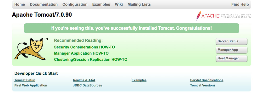 Tomcat 7.0.90 Test Page