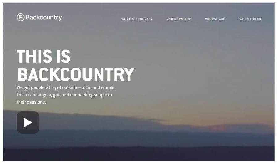 design of backcountrys ecommerce site for conversion