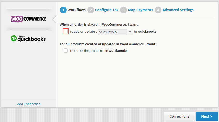 woocommerce quickbooks integration