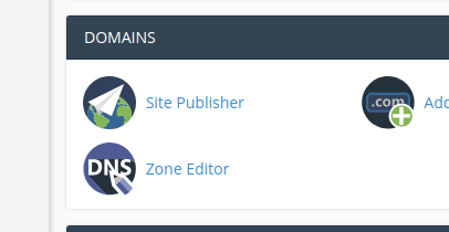 cPanel Zone Editor