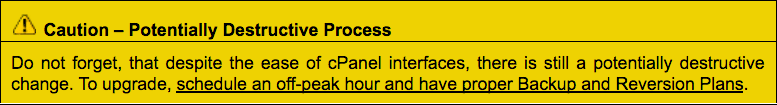 With upgrades it best to schedule off of peak functioning hours.