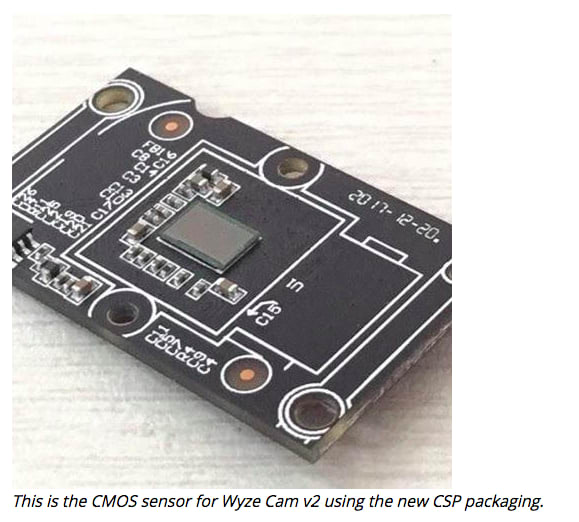 CMOS sensor for wyzecam v2 reputation management