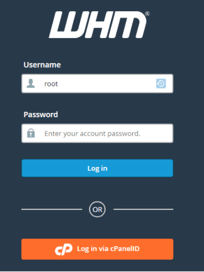 To change the primary domain log in to WHM using root.