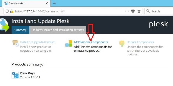 Installing PHP using Plesk.