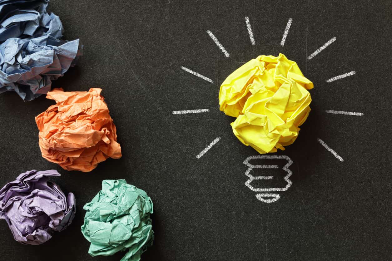 new content marketing ideas with brainstorming