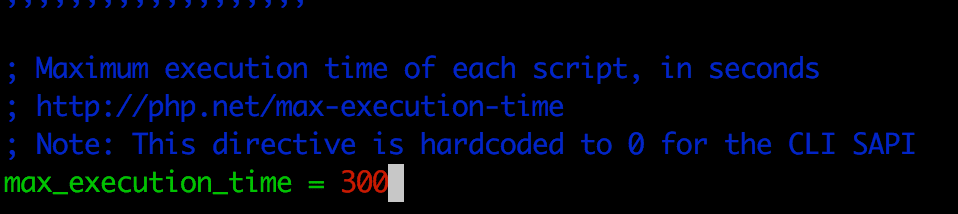 Setting the max_execution_time to 300 in the php.ini file allows more processing time.