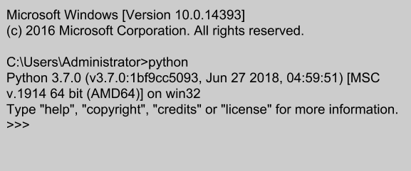 When installing Python on a Windows server you'll see the path of installation.