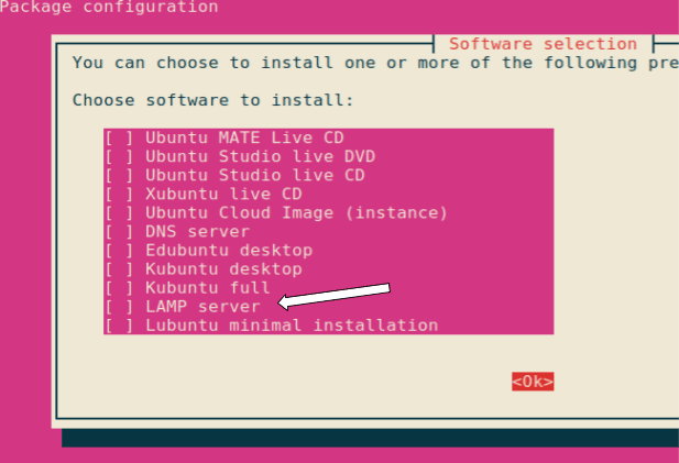 ￼￼tasksel install 1