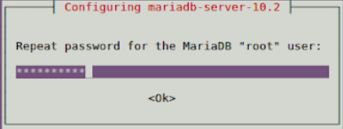 When first setting up MariaDB, you'll be asked to confirm your root password.