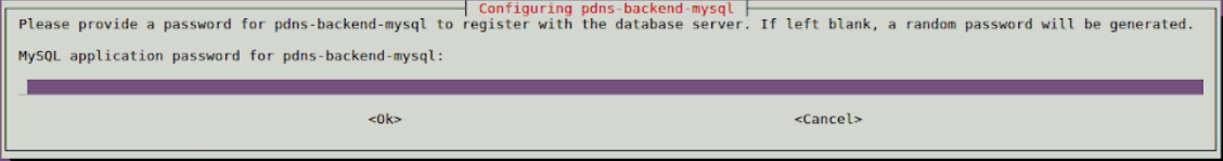 During installation, pdns-backend-mysql will ask whether or not you want it to “Configure database for pdns-backend-mysql with dbconfig-common”? Select Yes.