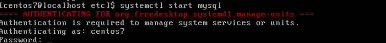 command line start mysql