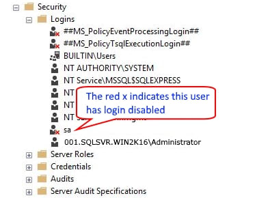 Troubleshooting the Microsoft SQL Server error 18456 (Login Failed for User error) — SMSS login properties.