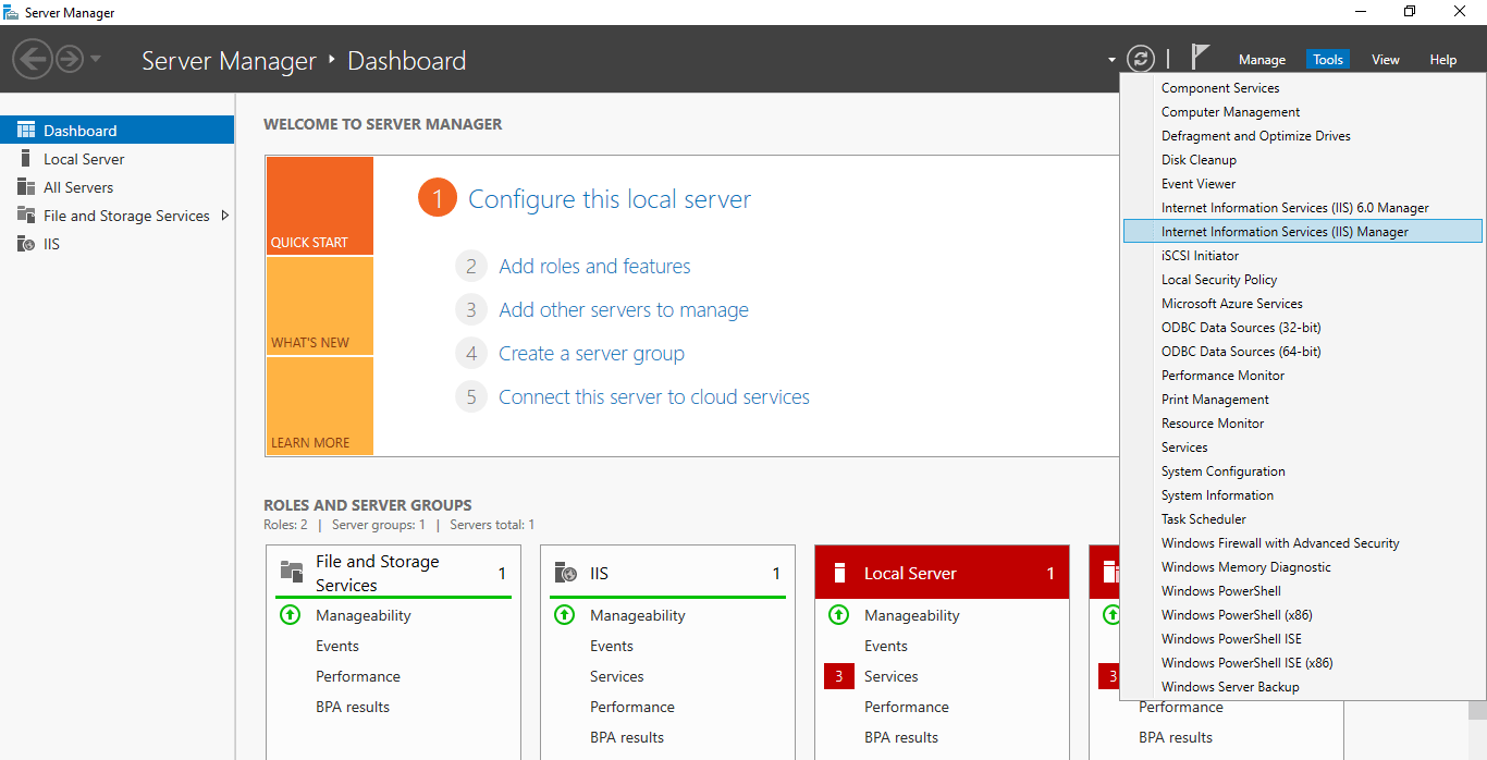 setup ftp site