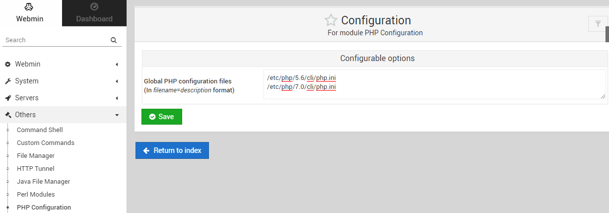 PHP Configuration