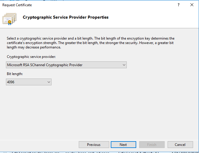 cryptographic server provider properties