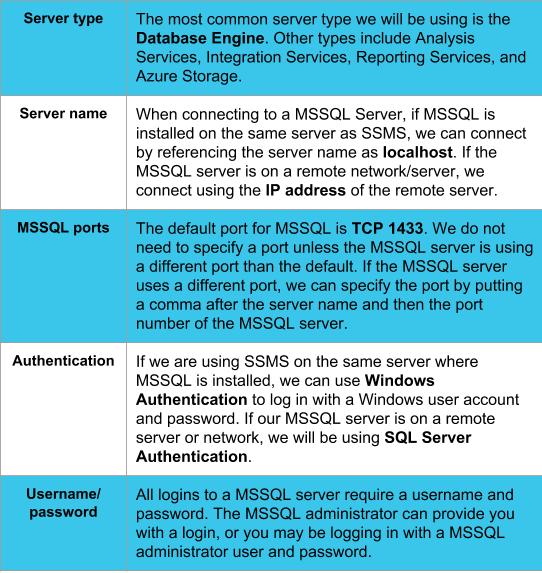 sql management studio — smss options