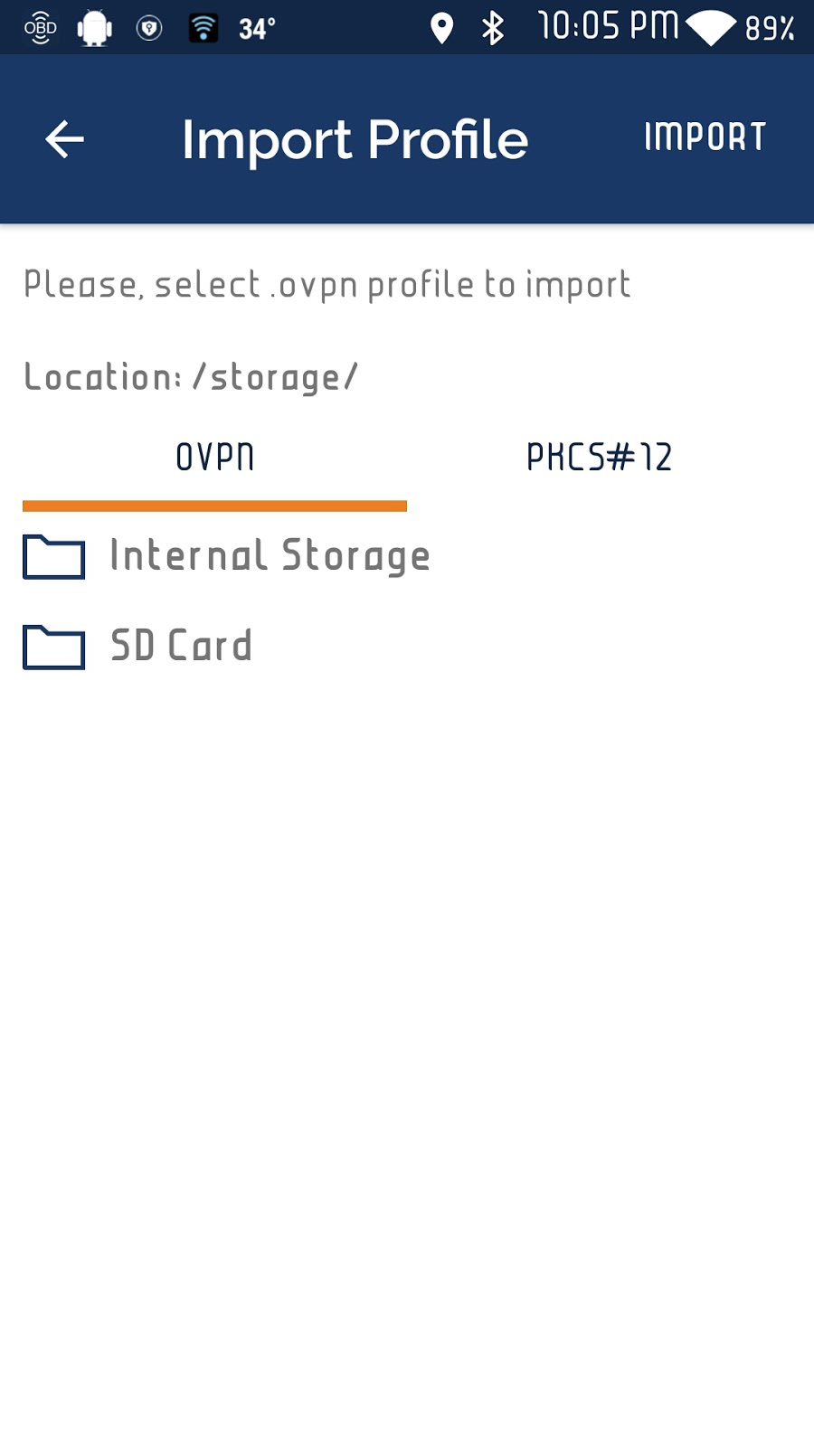 import profile