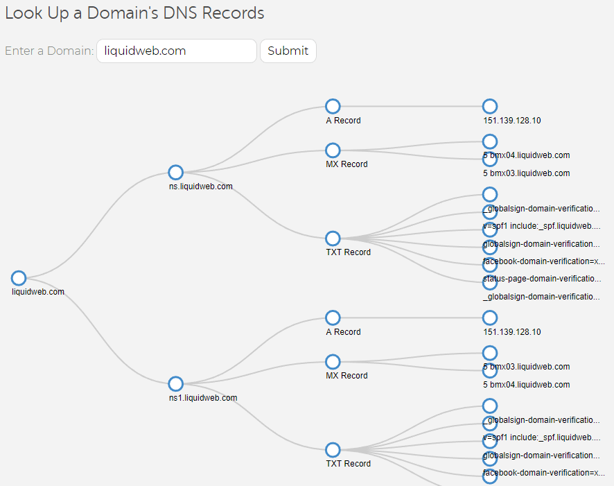 lw dns tree detail