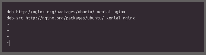 xenial nginx