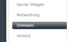 domains link in manage.liquidweb.com highlighted