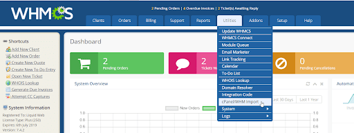 cPanel/WHM Import