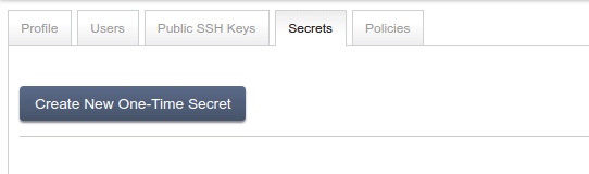secrets tab