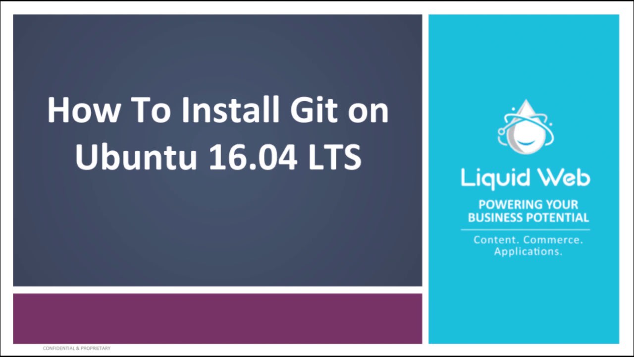 How To Install Git on Ubuntu 16.04 LTS