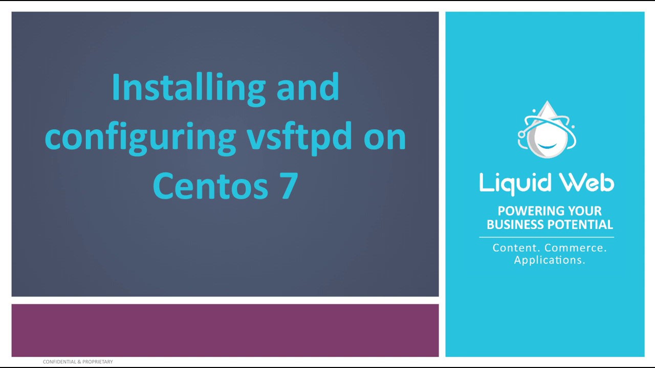 How to Install and Configure vsftpd on CentOS 7