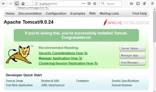 tomcat test page