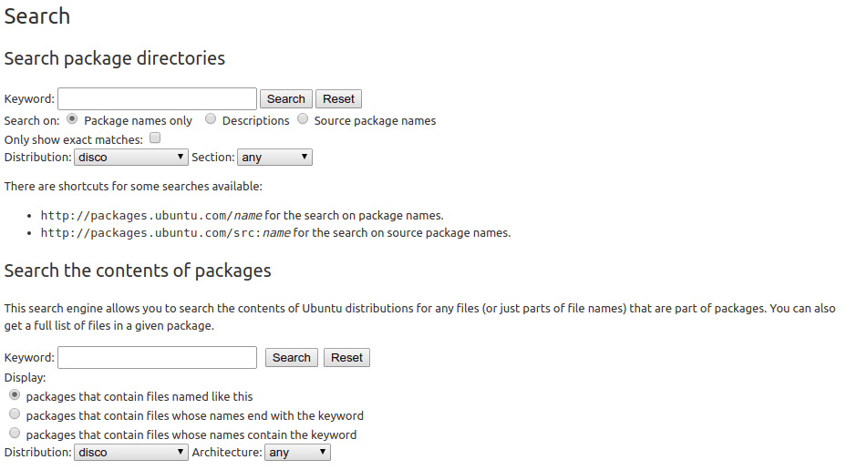 ubuntu.search.packages