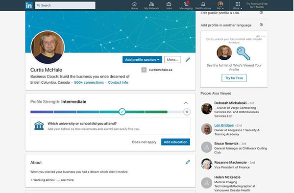 Linkedin adds completionist elements to profile building